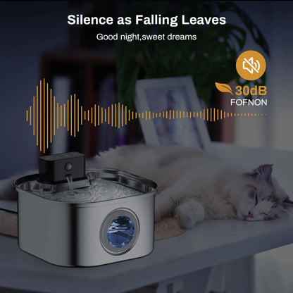 Silent Automatic Pet Water Fountain with USB Charging