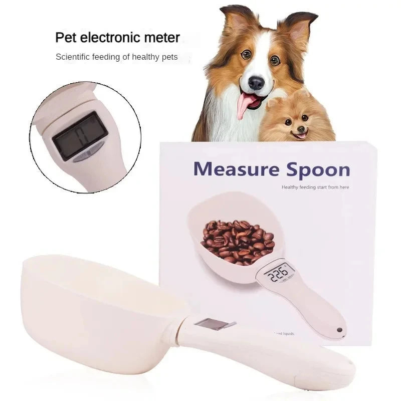 Easy Pet Food Scoop with LED Display for Cats & Dogs