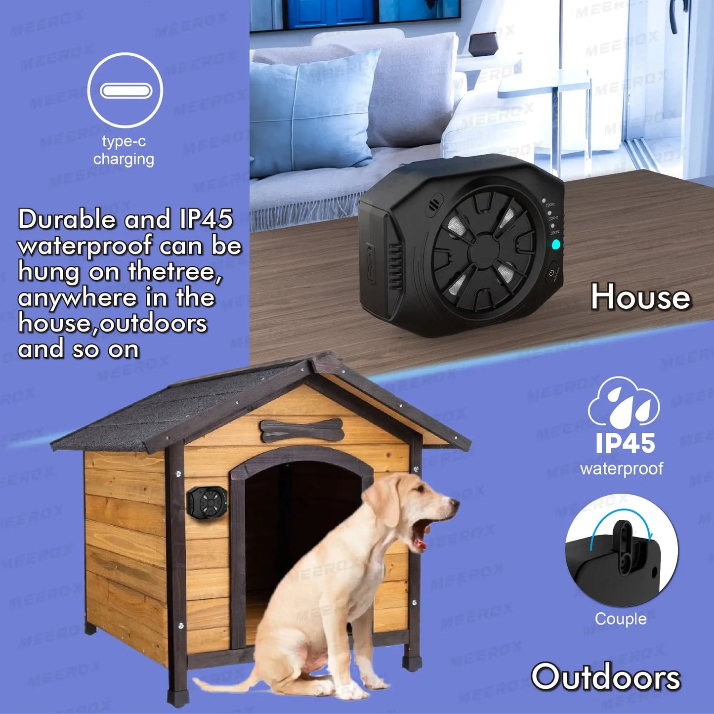Effective Outdoor Dog Bark Stopper Ultrasonic Device