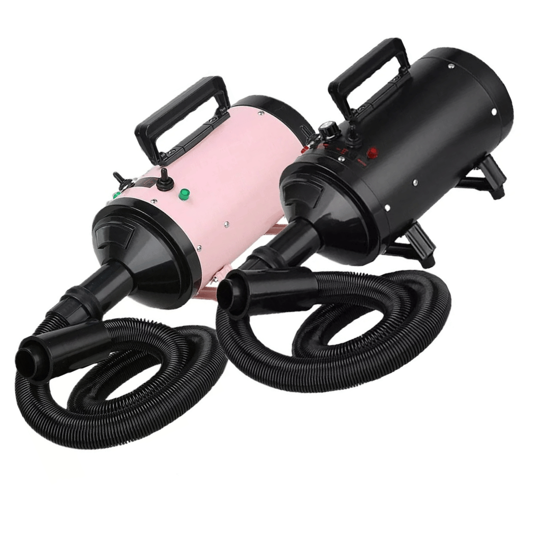 Quiet Pet Dryer with Adjustable Heat & Interchangeable Tips