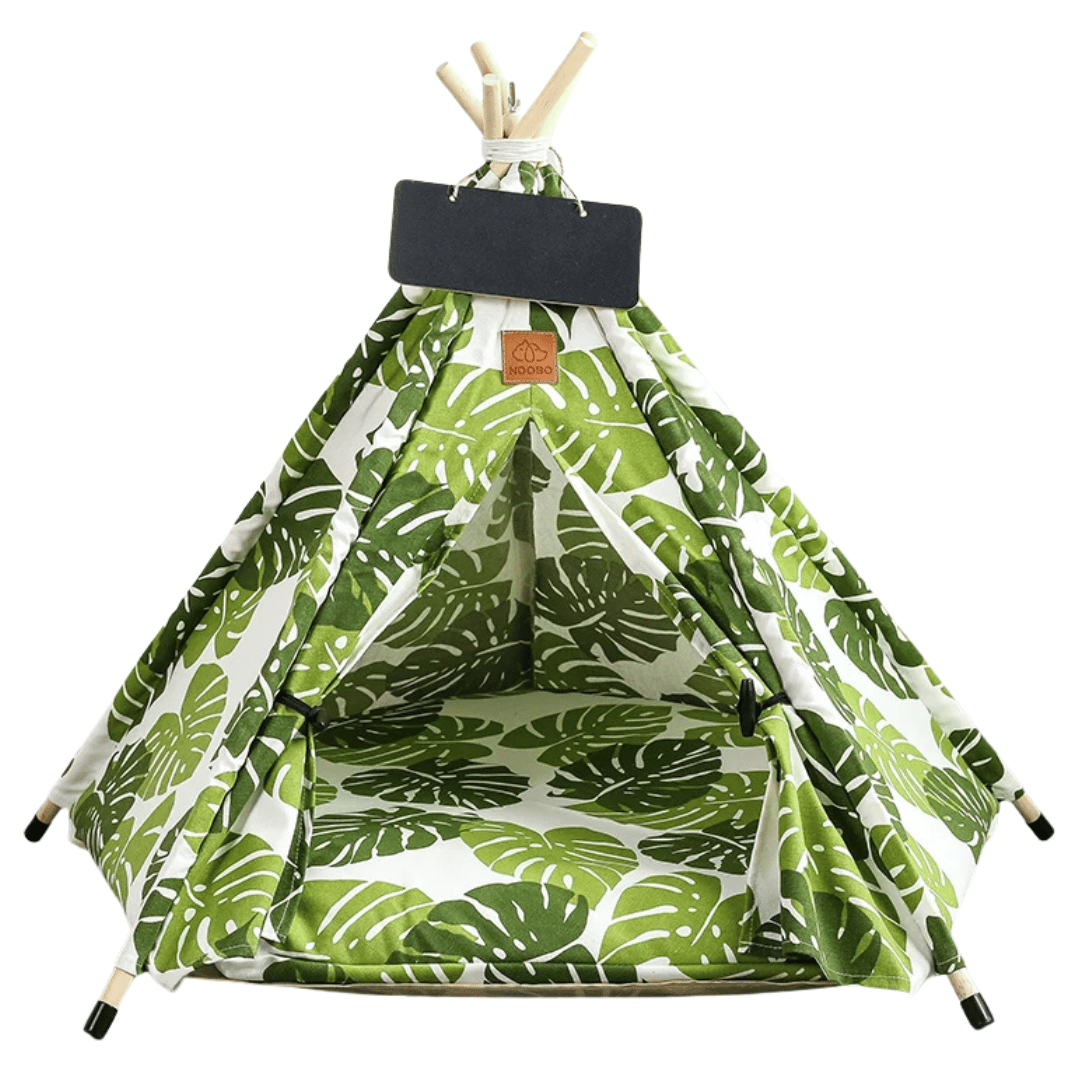 Cozy Small Pet Teepee House with Soft Washable Pad