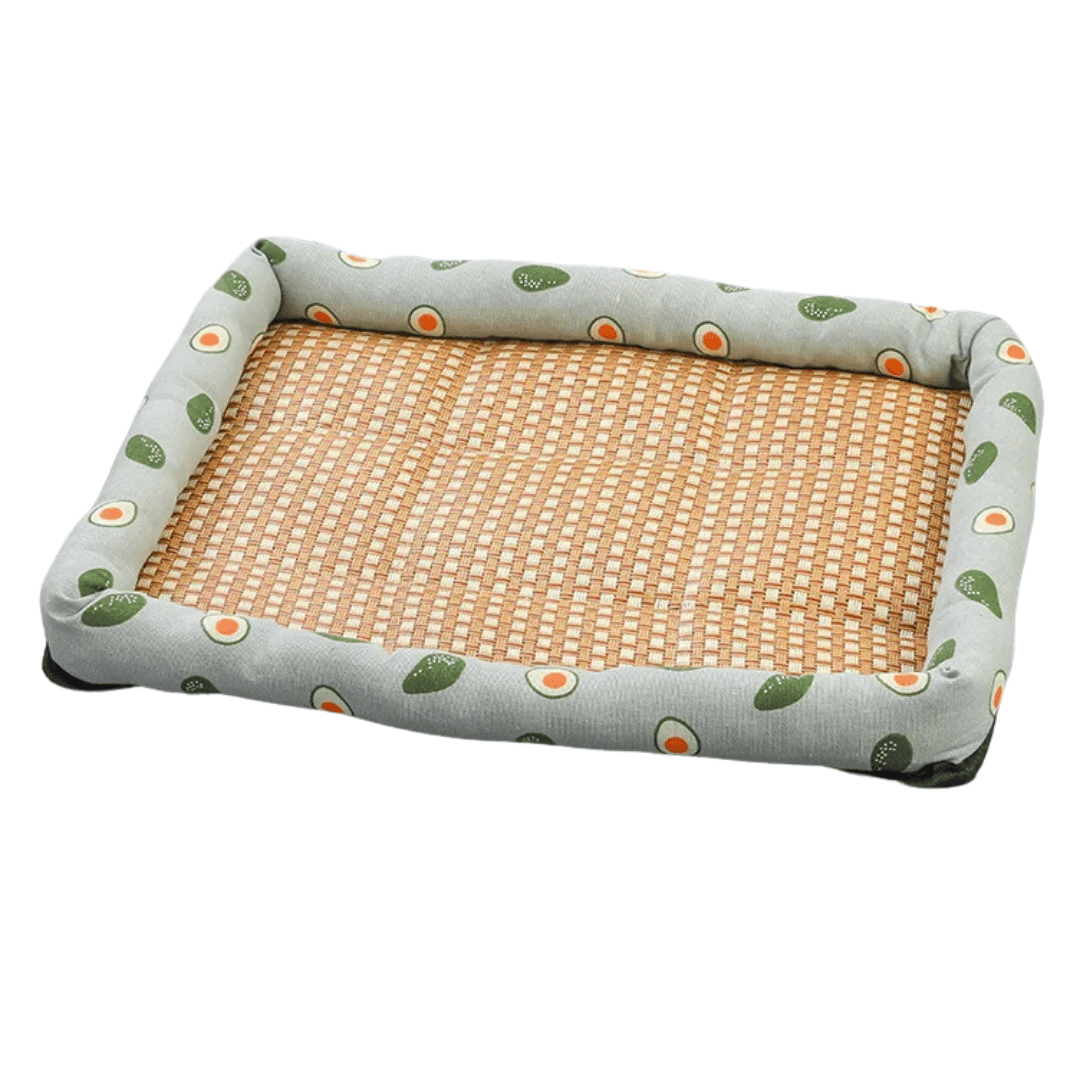 Comfy Wicker Pet Bed for Dogs and Cats