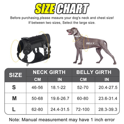 Durable Heavy-Duty Dog Vest with Handle for Large Breeds