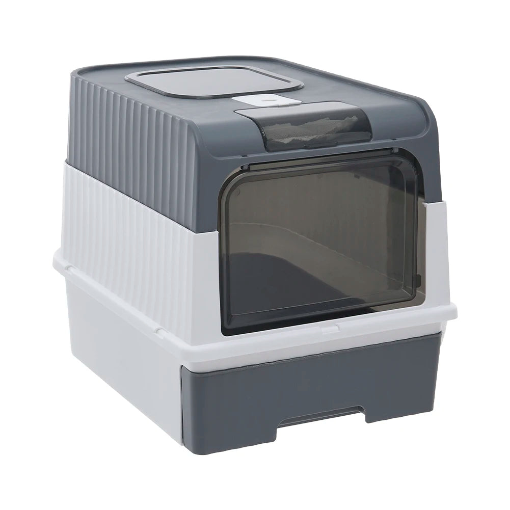 Odor Control Cat Litter Box with Easy Clean Tray