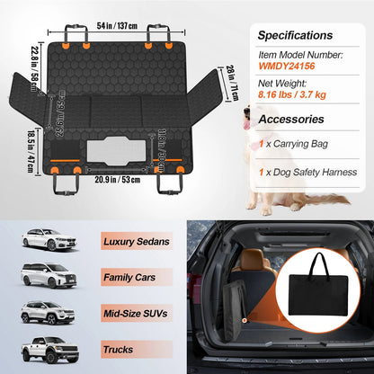 Durable Full Back Seat Pet Car Cover Protector