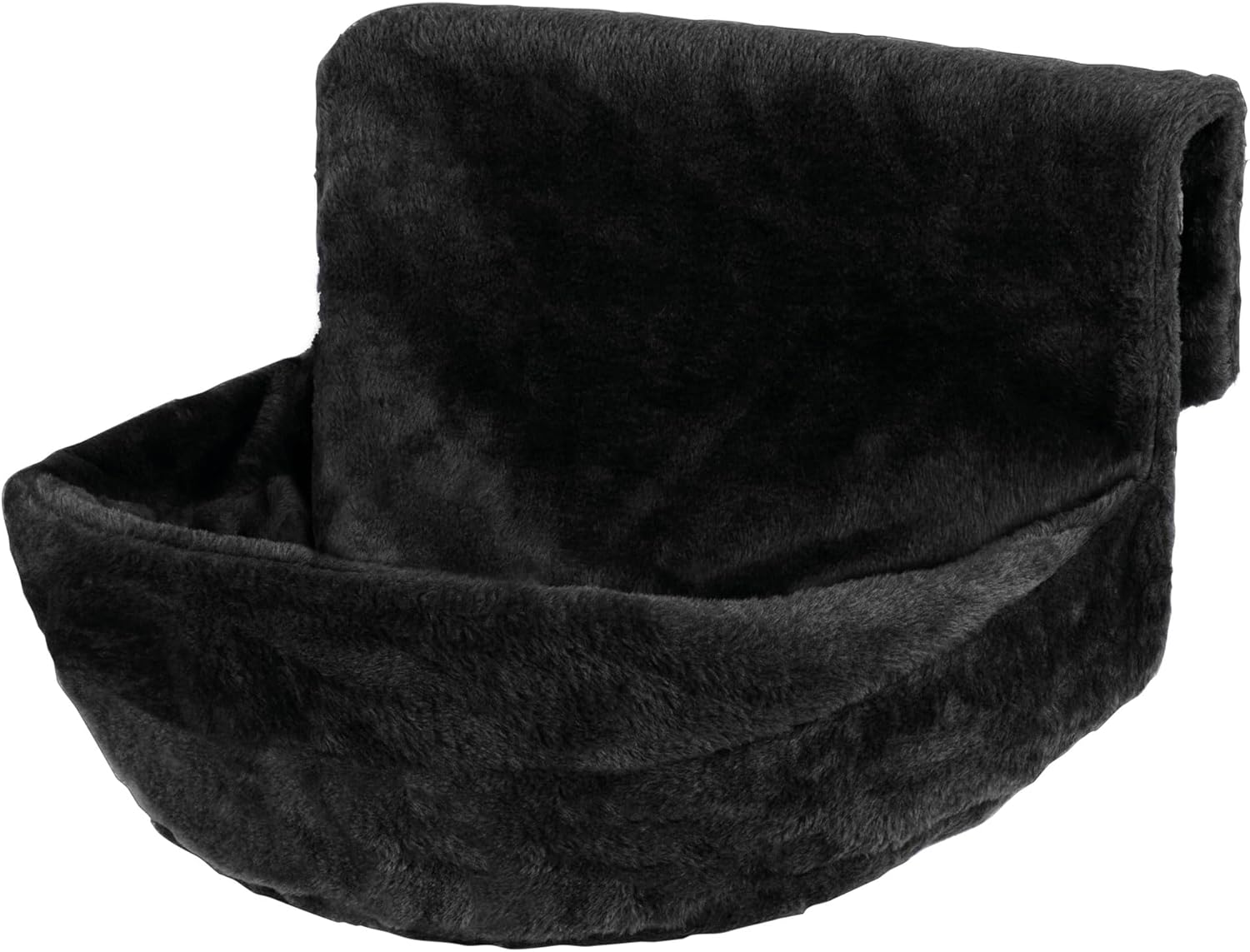 Deluxe Radiator Cat Bed, Round Cosy and warm fleece beds Basket Cradle Hammock, Solid & Durable Iron Frame handling heavier Animals, Perfect for Cats, Kittens, Puppy Dog (Black)