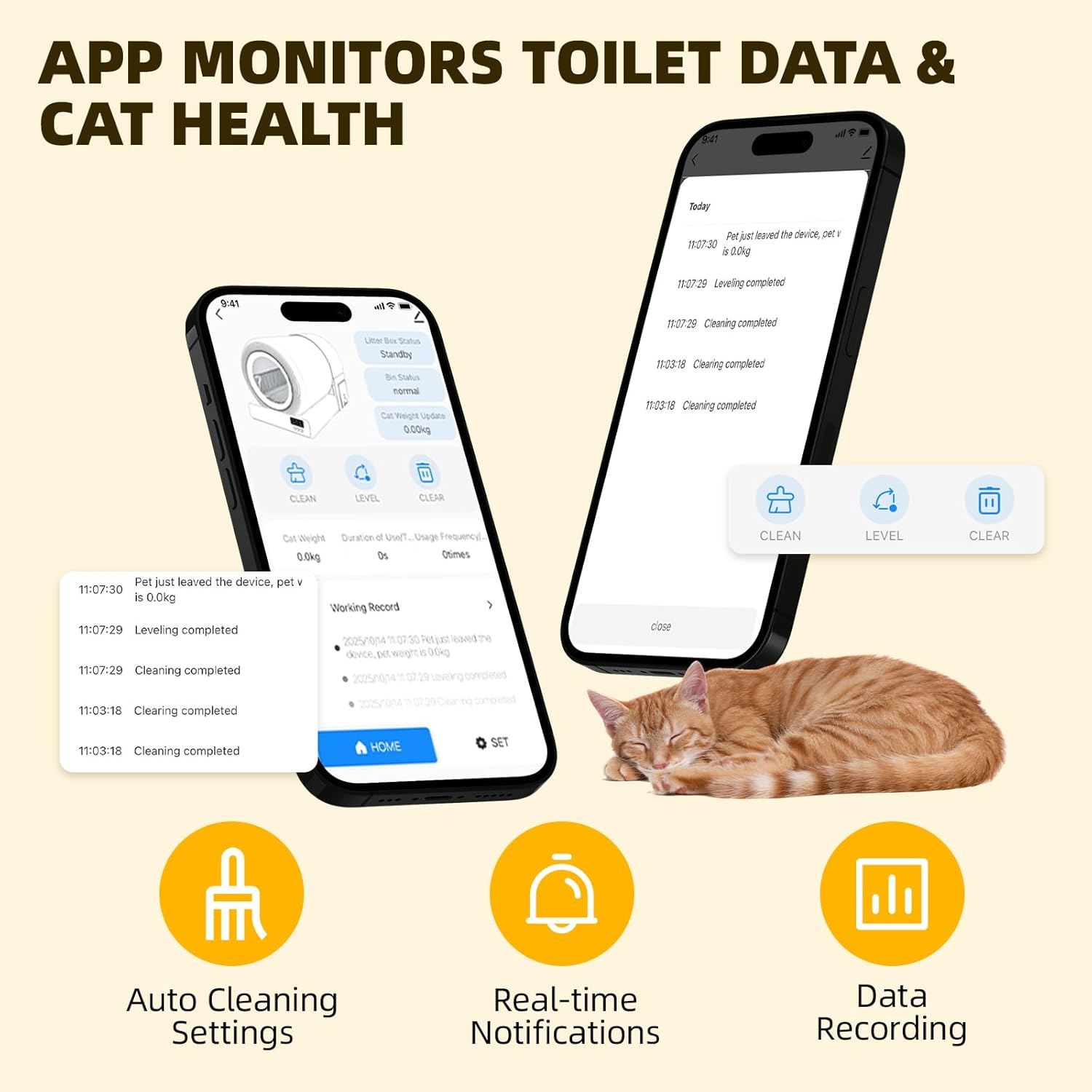 85L Smart Self-Cleaning Automatic Litter Box with App Control & 9 Safety Sensors