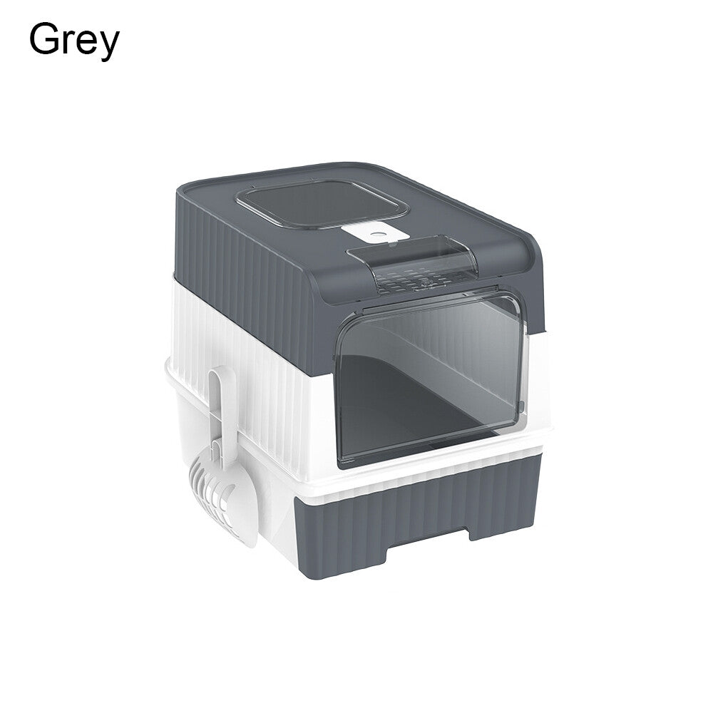 Extra Large Hooded Cat Litter Trays Fully Enclosed Anti-Splashing Cat Litter Box