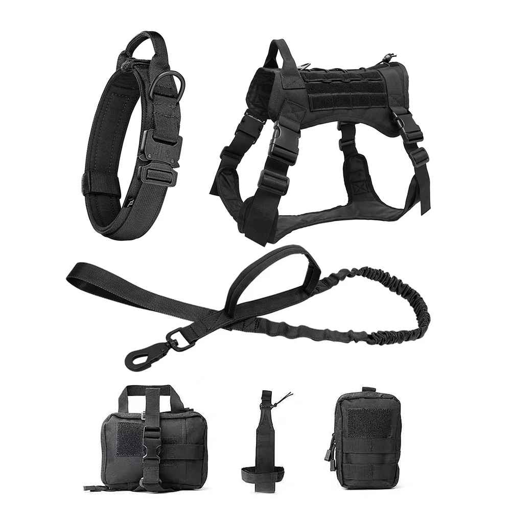 Tough Dog Training Vest with Leash and Pouch Set
