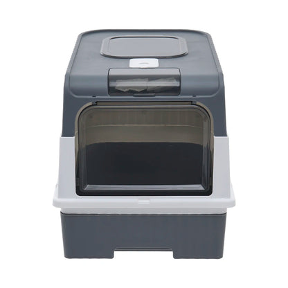 Odor Control Cat Litter Box with Easy Clean Tray