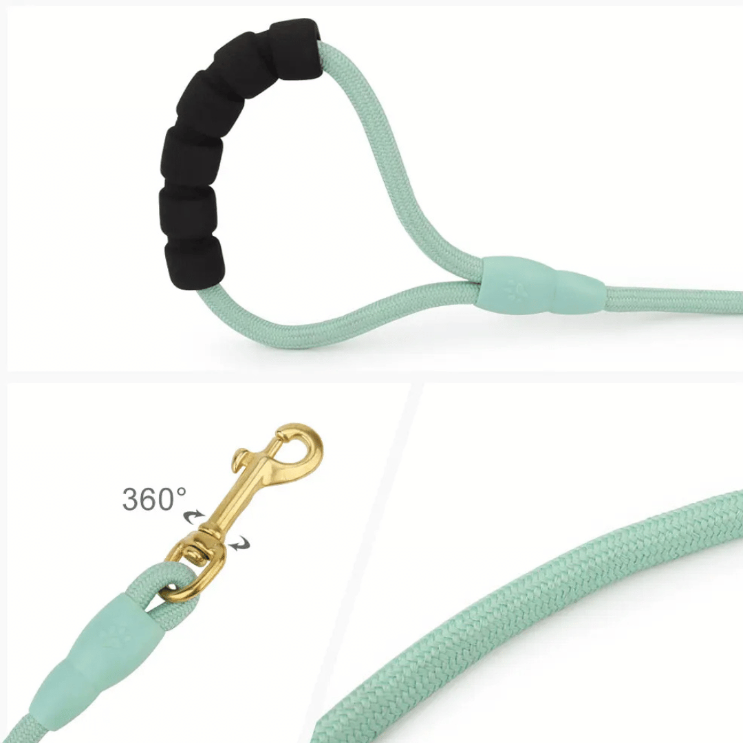 Comfortable Long Dog Leash with Soft Grip Handle