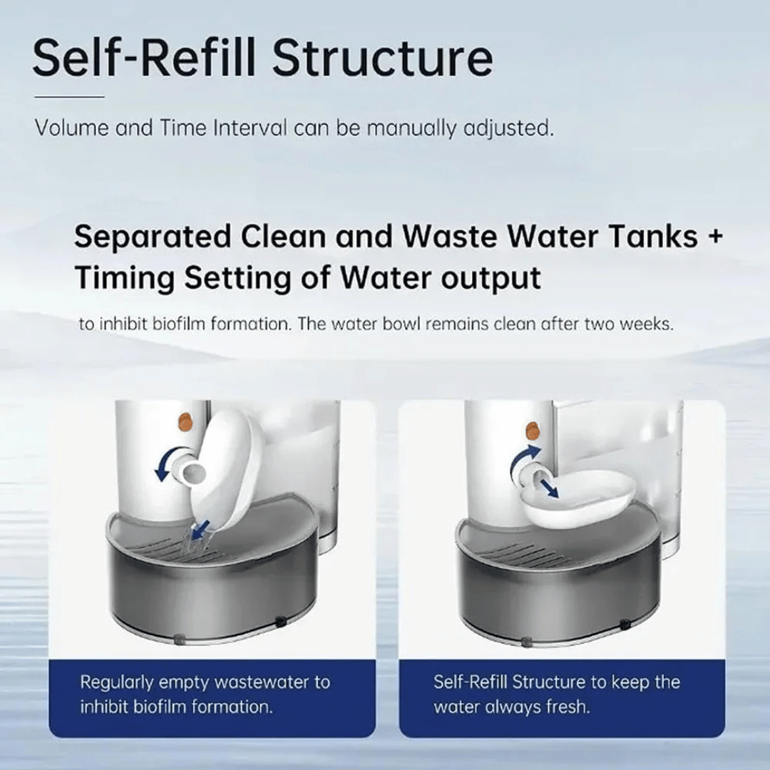 Easy Clean Pet Water Fountain | Rechargeable Cat Bowl