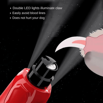 Quiet Pet Nail Trimmer with LED and Adjustable Speed