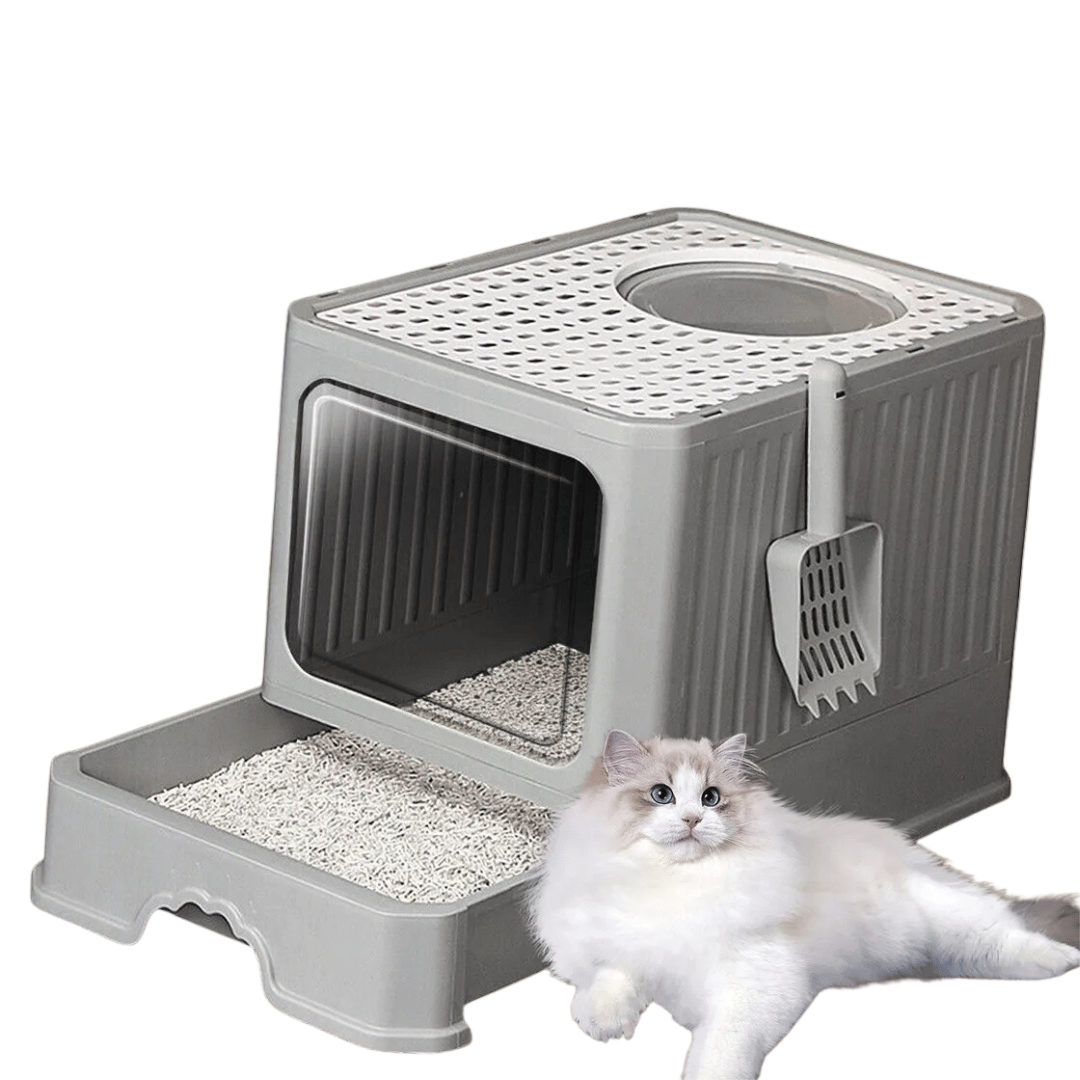 Large Hidden Cat Litter Box with Easy Clean Tray
