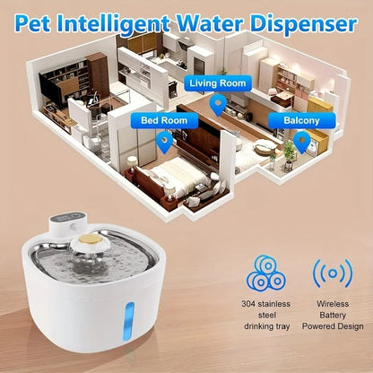 Automatic Refill Pet Water Dispenser for Cats and Dogs