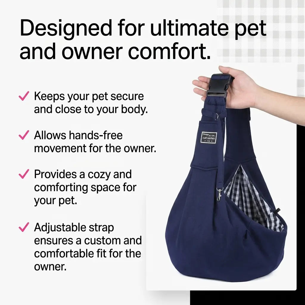 Padded Pet Sling Carrier Bag