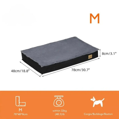 Large Plush Orthopedic Dog Bed Mattress with Comfort Cover