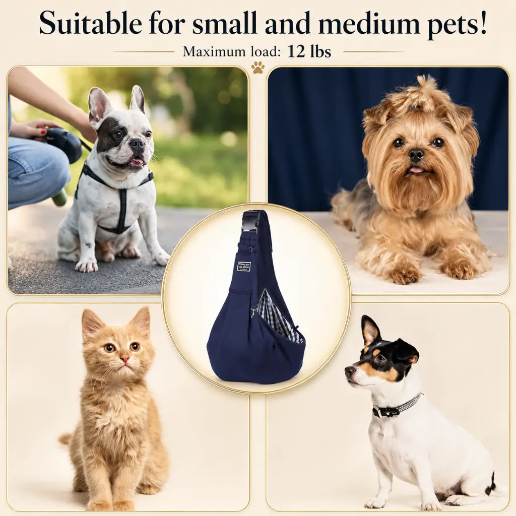 Padded Pet Sling Carrier Bag