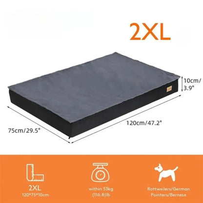 Large Plush Orthopedic Dog Bed Mattress with Comfort Cover