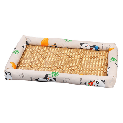 Comfy Wicker Pet Bed for Dogs and Cats