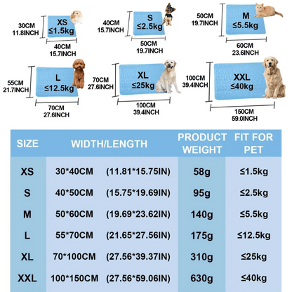 Comfortable Pet Cooling Pad | Washable Dog Mat