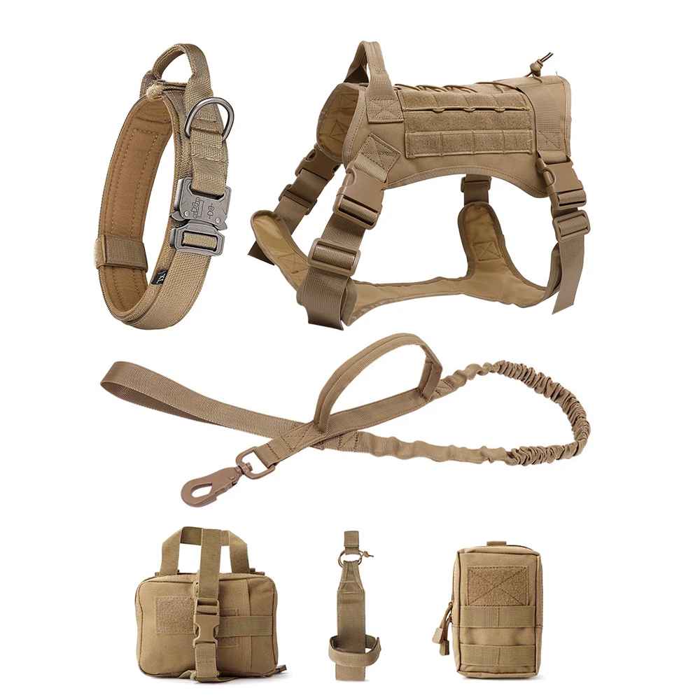 Tough Dog Training Vest with Leash and Pouch Set