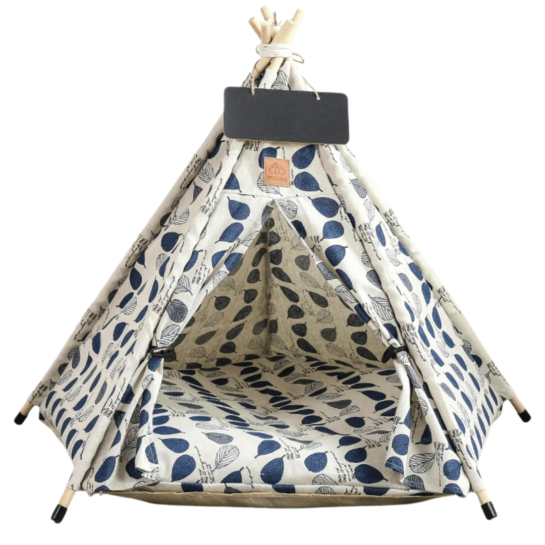 Cozy Small Pet Teepee House with Soft Washable Pad
