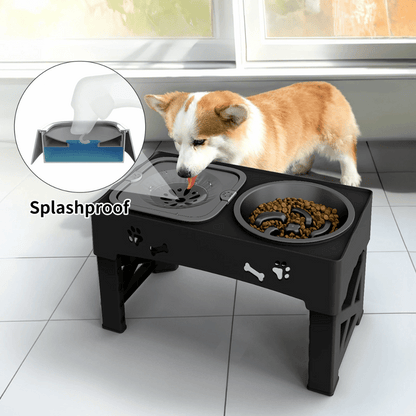 Easy Feed Elevated Dog Bowl Stand | Adjustable Pet Feeder