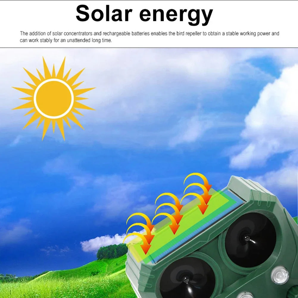 Outdoor Motion Activated Animal Repellent Device