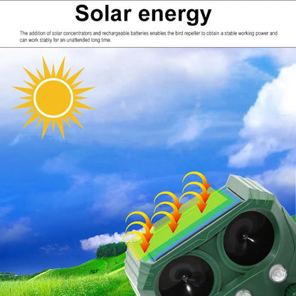 Outdoor Motion Activated Animal Repellent Device