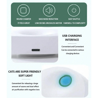 Automatic Pet Litter Box Odor Remover USB Charger