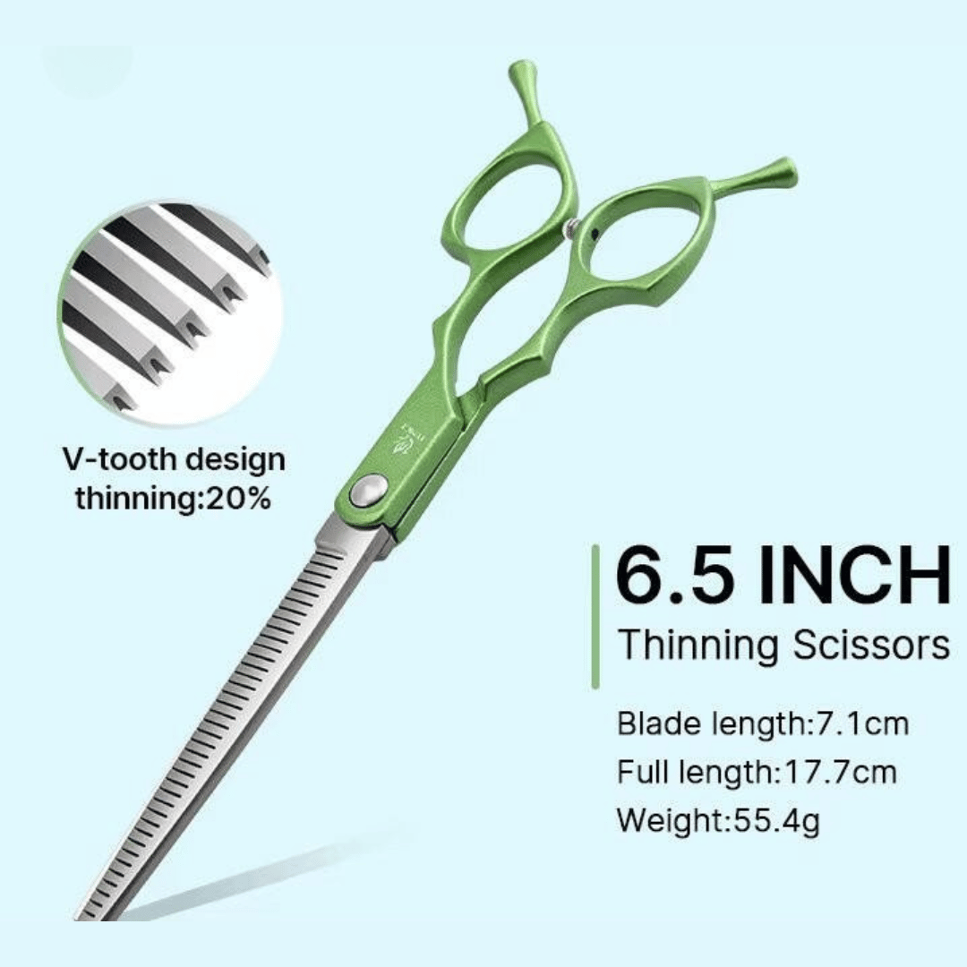 Premium Pet Grooming Scissors Set with Comfort Grip