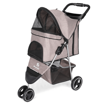 Lightweight Pet Stroller with Large Storage Compartment