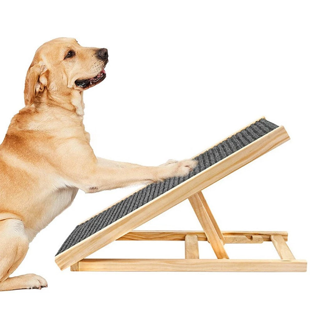 Adjustable Heights Dog Pet Ramp Foldable Stairs Non-Slip Ramp for Car Bed Sofa