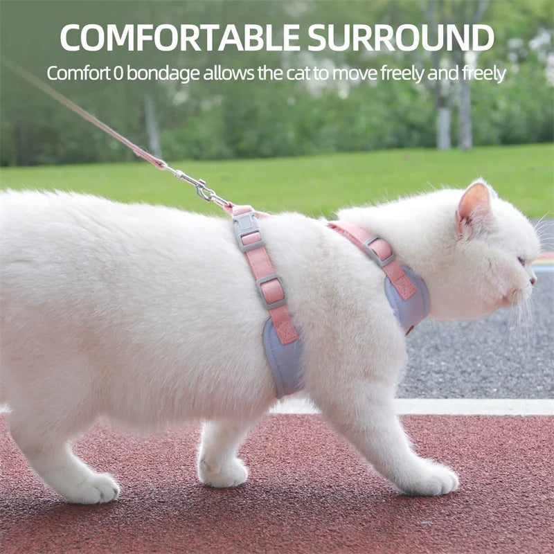 Soft Purrfect Cat Harness Leash Set