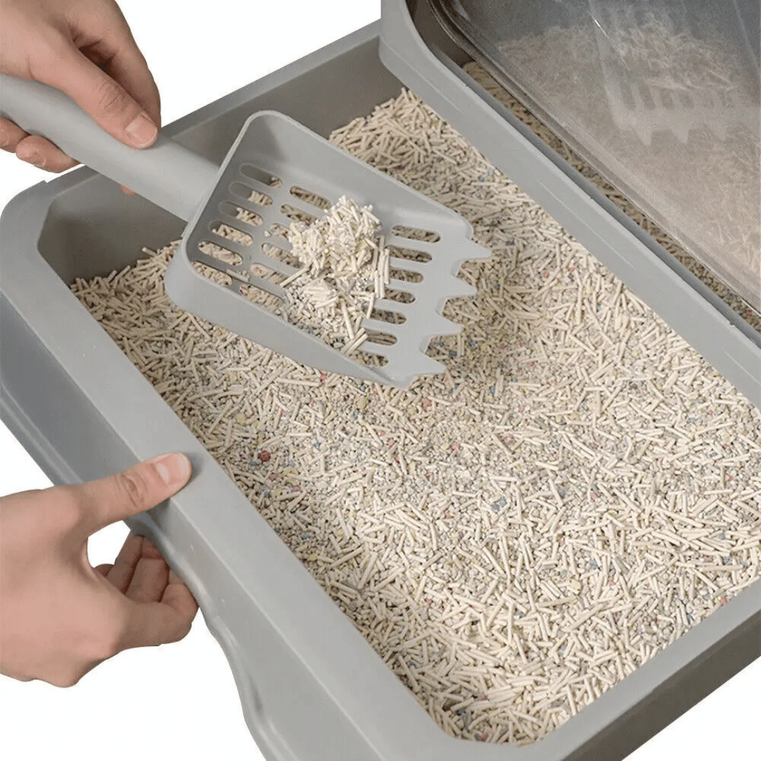 Large Hidden Cat Litter Box with Easy Clean Tray