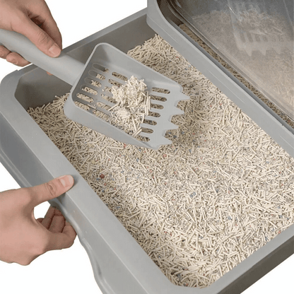 Large Hidden Cat Litter Box with Easy Clean Tray