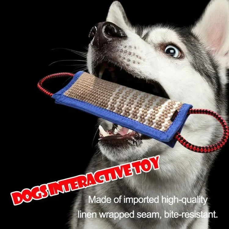 Durable Jute Bite Pillow for Dog Training