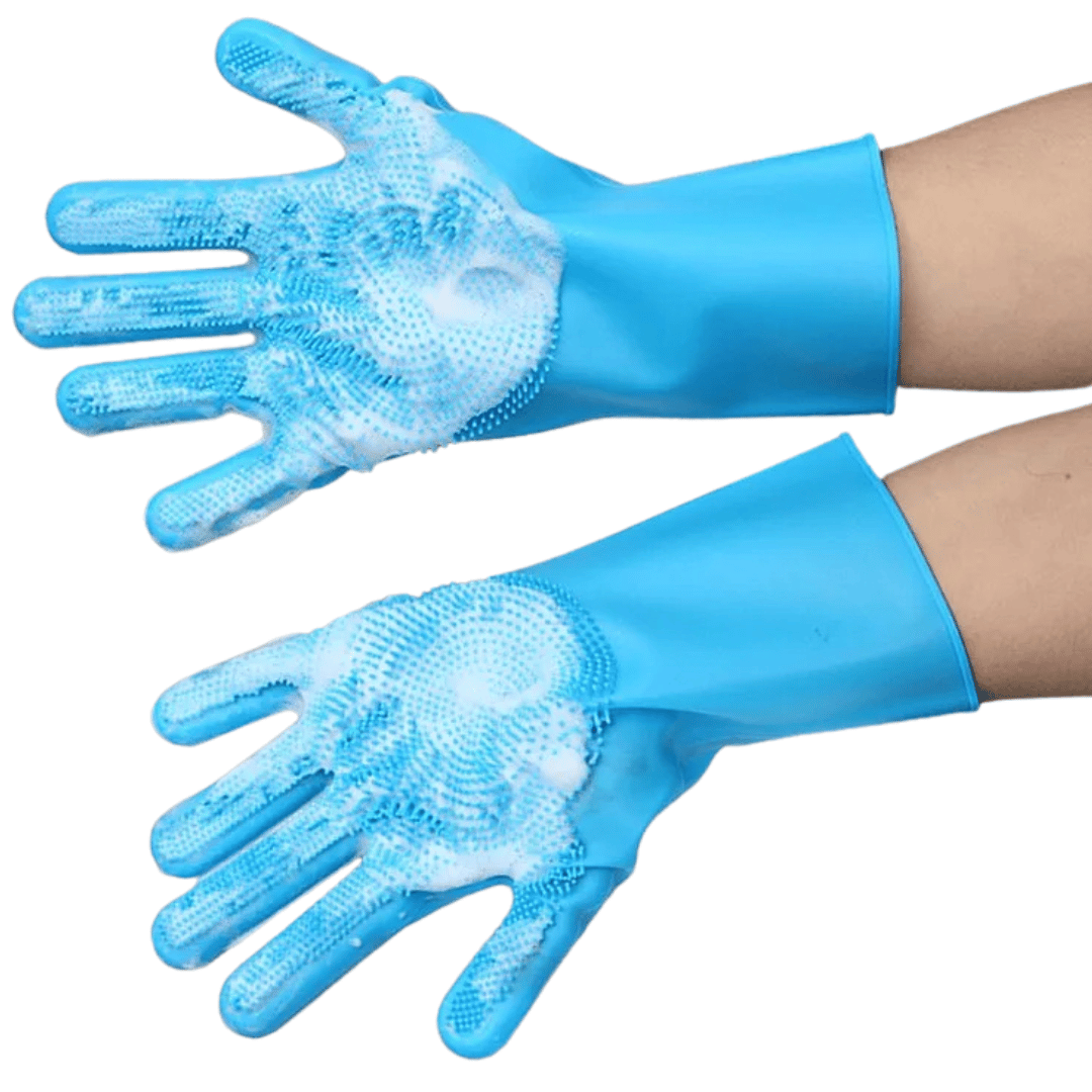 Waterproof Pet Bathing Gloves for Easy Grooming
