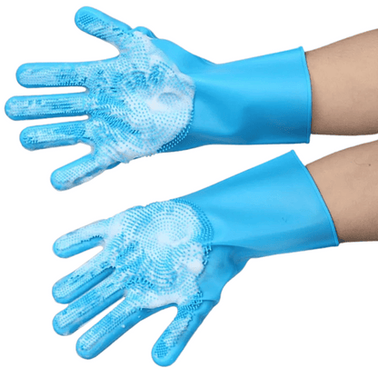 Waterproof Pet Bathing Gloves for Easy Grooming