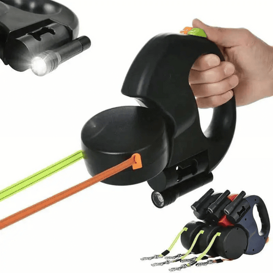 Long Adjustable Pet Leash with Light & Tangle Free Clip - LifyPet