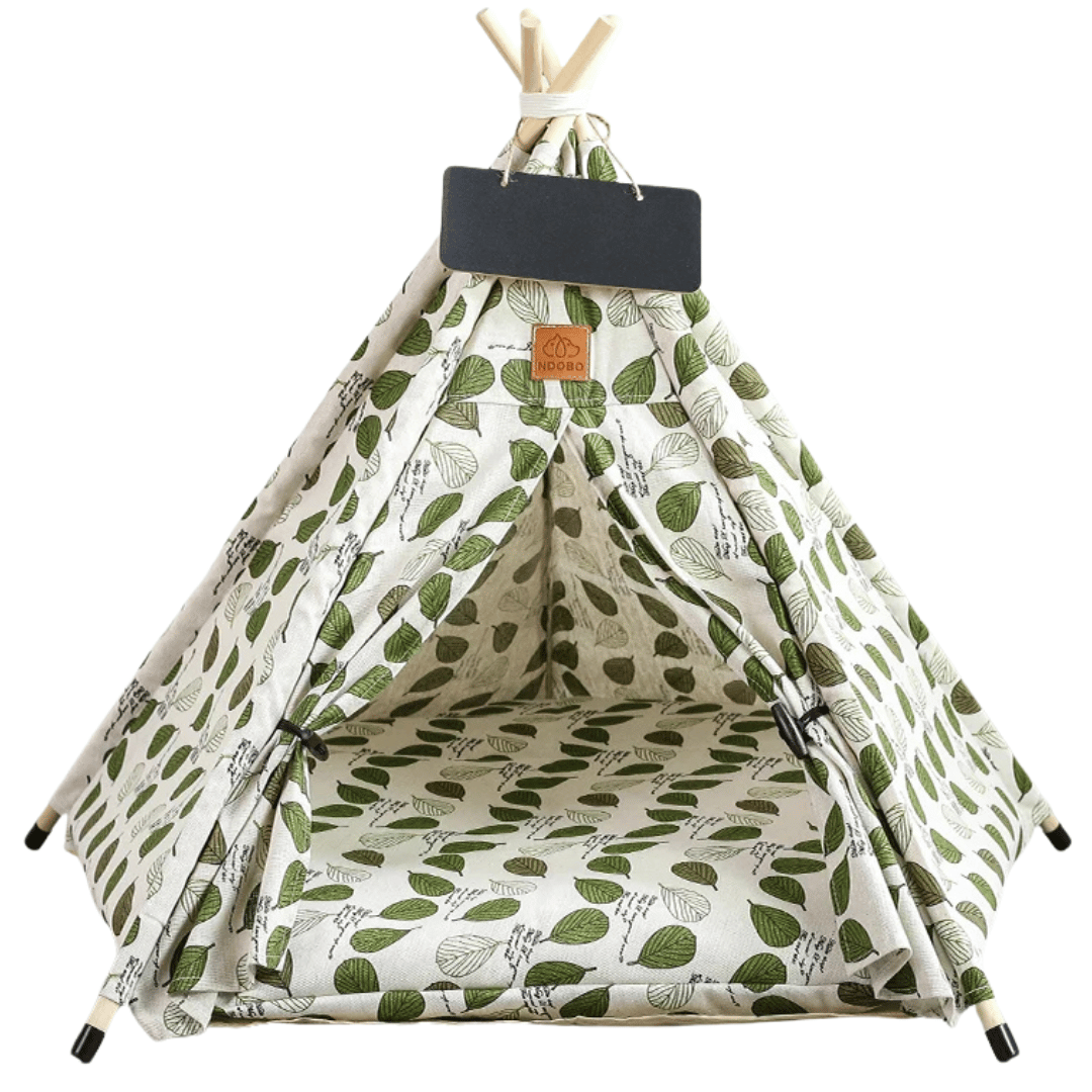 Cozy Small Pet Teepee House with Soft Washable Pad