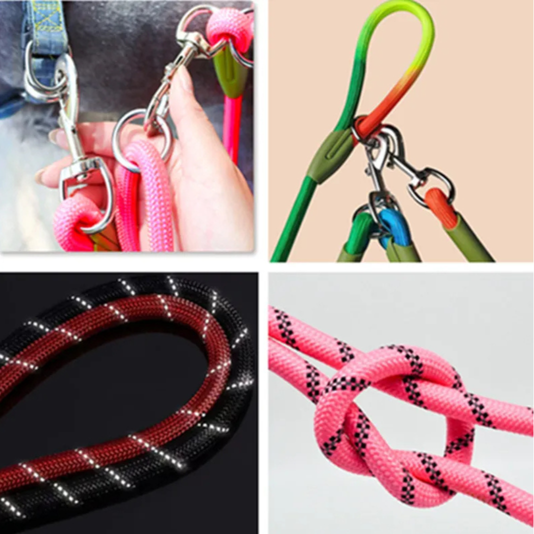 Durable Reflective Dog Leash for Big Dogs Running Walking