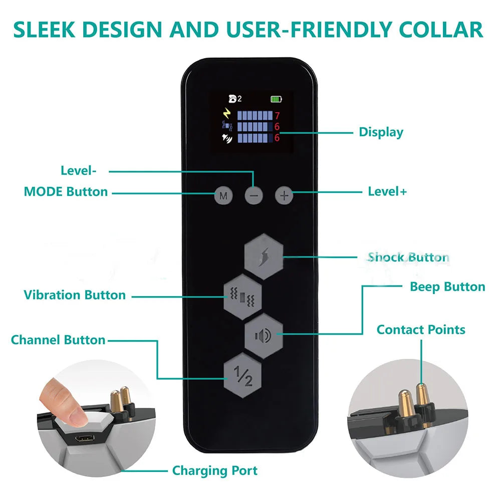 Easy Dog Training Collar with Remote Control