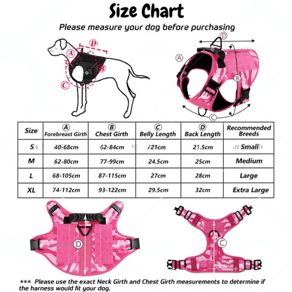Durable Camo Dog Vest | Outdoor Pet Harness