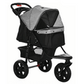 Durable Pet Stroller with Cargo Compartment for Walking