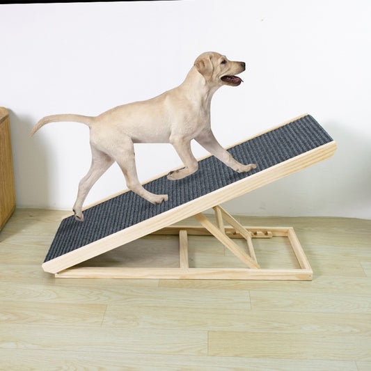 Adjustable Heights Dog Pet Ramp Foldable Stairs Non-Slip Ramp for Car Bed Sofa