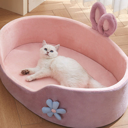 Cozy Plush Pet Bed for Small Dogs and Cats