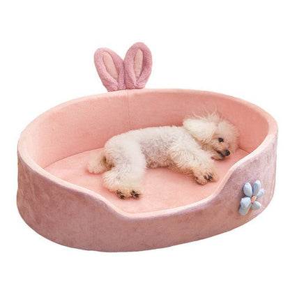 Cozy Plush Pet Bed for Small Dogs and Cats