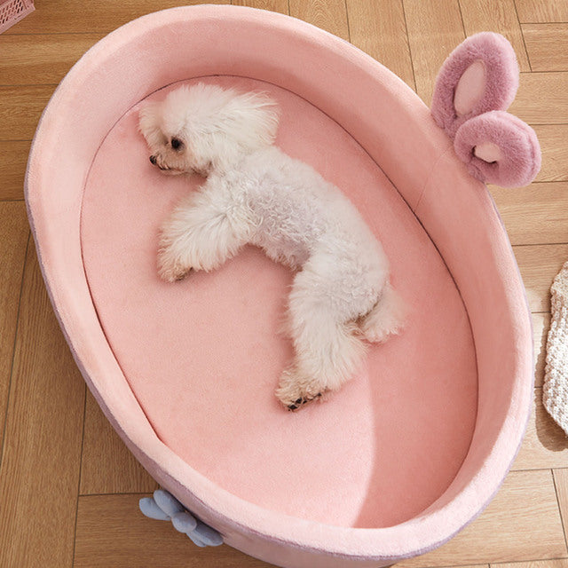 Cozy Plush Pet Bed for Small Dogs and Cats